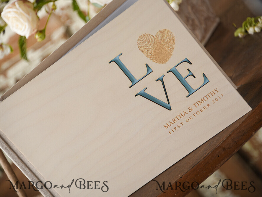 HOCHZEITS-GÄSTEBÜCHER Rustikales Holzgraviertes Fotoalbum Holz Hochzeitalbum Boho Fotobox Buch