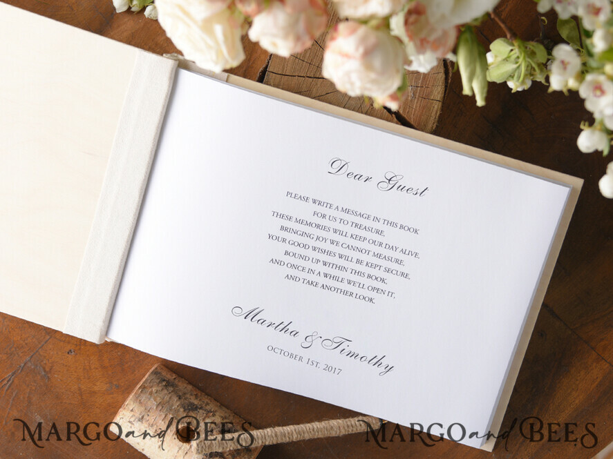 HOCHZEITS-GÄSTEBÜCHER Rustikales Holzgraviertes Fotoalbum Holz Hochzeitalbum Boho Fotobox Buch