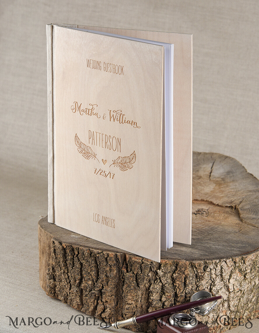 HOCHZEITS-GÄSTEBÜCHER Rustikales Holzgraviertes Fotoalbum Boho Instax Hochzeitsbuch Holz Instax Fotoalbum