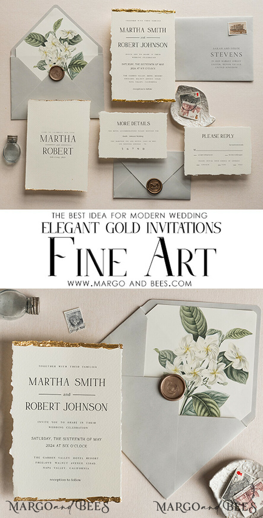 HOCHZEITS EINLADUNGEN moderne Kalligraphie / feine Kunst Elfenbein Gold Hochzeitseinladung, Blumen Hochzeitseinladung, Toskana Italien Einladungset, Kranz Monogramm Hochzeitseinladungset, Ausgerissene Kanten Einladungen, Zerrissene Kanten Hochzeitseinladungen golden, Fine Art Hochzeitseinladungset, Ausgerissene Kanten Papier