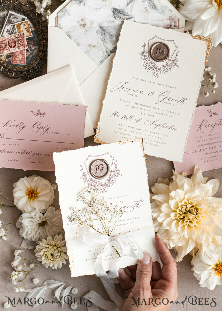 HOCHZEITS EINLADUNGEN moderne Kalligraphie / feine Kunst Fine Art Blush Hochzeitsinvitation, Echte Baby Atem Blumige Hochzeitsinvitation, Französische Provence Einladungssuite, Gypsophila Hochzeitsinvitation Suite, Zierte Kante Einladungen, Zerrissene Kante Hochzeitsinvitationen gold, Fine Art Hochzeitsinvitation Suite