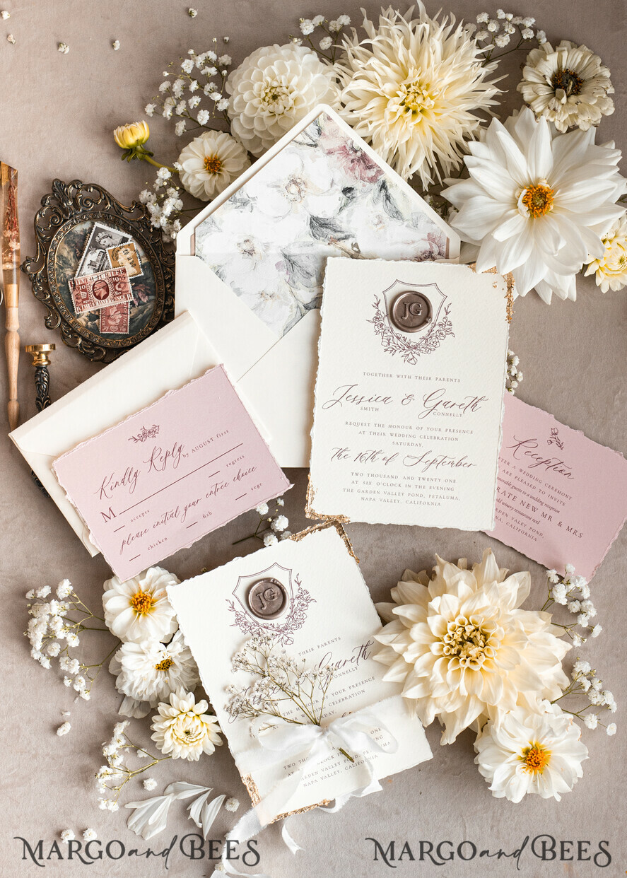 HOCHZEITS EINLADUNGEN moderne Kalligraphie / feine Kunst Fine Art Blush Hochzeitsinvitation, Echte Baby Atem Blumige Hochzeitsinvitation, Französische Provence Einladungssuite, Gypsophila Hochzeitsinvitation Suite, Zierte Kante Einladungen, Zerrissene Kante Hochzeitsinvitationen gold, Fine Art Hochzeitsinvitation Suite