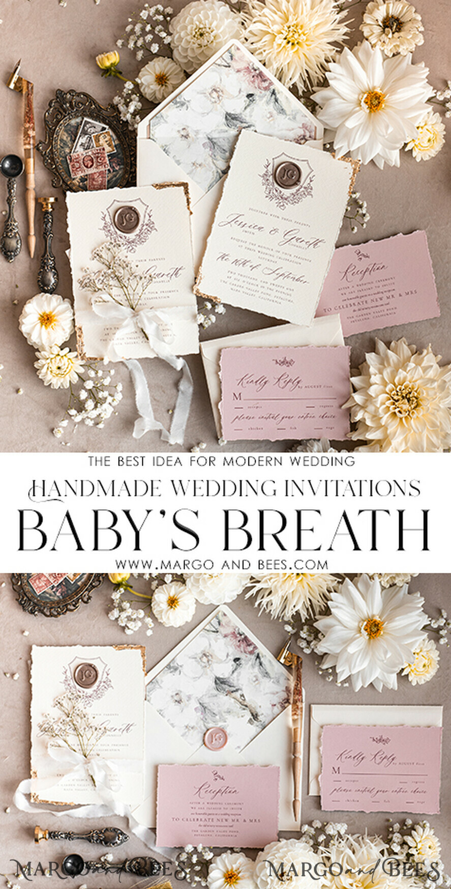 HOCHZEITS EINLADUNGEN moderne Kalligraphie / feine Kunst Fine Art Blush Hochzeitsinvitation, Echte Baby Atem Blumige Hochzeitsinvitation, Französische Provence Einladungssuite, Gypsophila Hochzeitsinvitation Suite, Zierte Kante Einladungen, Zerrissene Kante Hochzeitsinvitationen gold, Fine Art Hochzeitsinvitation Suite