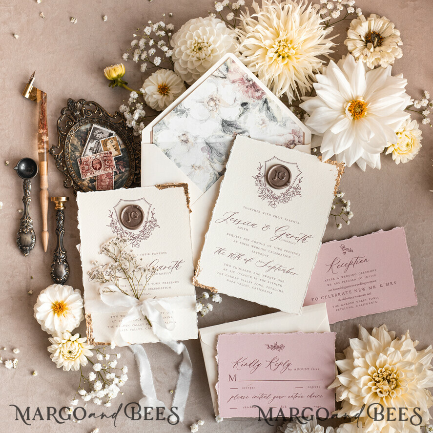 HOCHZEITS EINLADUNGEN moderne Kalligraphie / feine Kunst Fine Art Blush Hochzeitsinvitation, Echte Baby Atem Blumige Hochzeitsinvitation, Französische Provence Einladungssuite, Gypsophila Hochzeitsinvitation Suite, Zierte Kante Einladungen, Zerrissene Kante Hochzeitsinvitationen gold, Fine Art Hochzeitsinvitation Suite