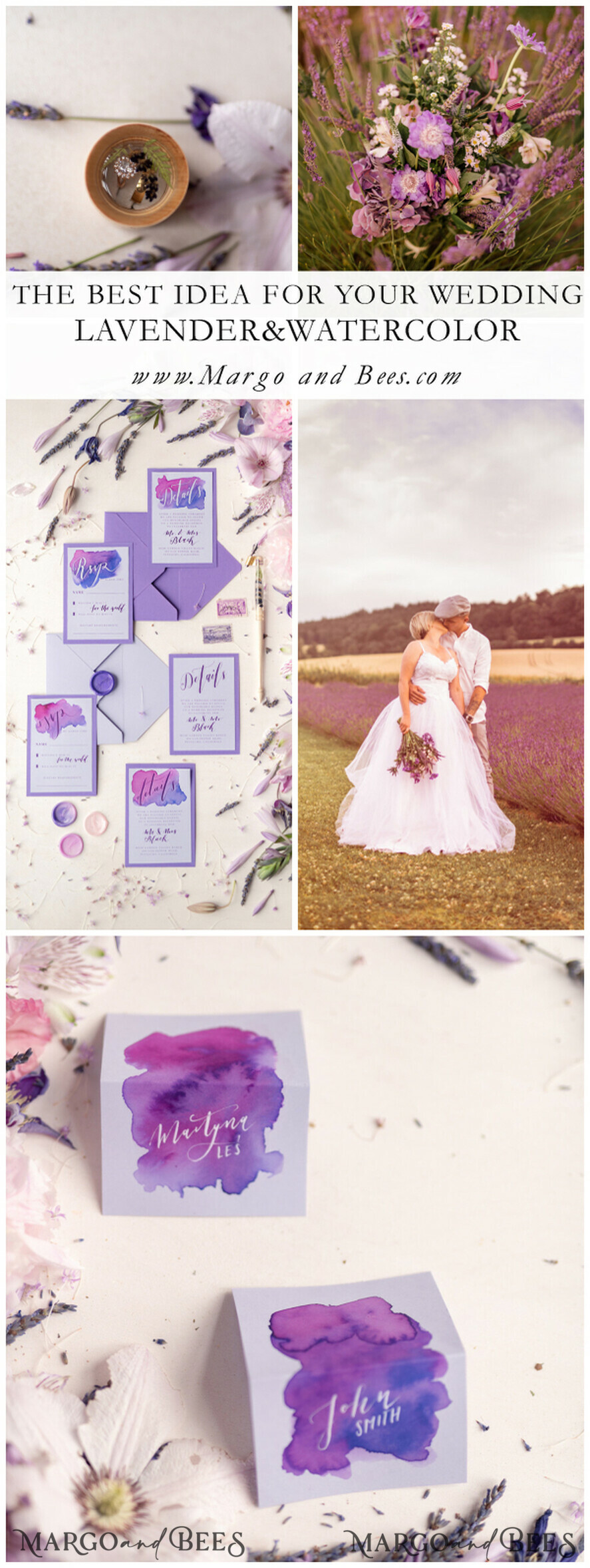 PLATZKARTEN / TISCHKARTEN  
 Kalligraphie Elegante Aquarell lila Hochzeitsplatzkarte, Flieder Namensschilder für Ihre Hochzeitstische, Aquarelldesign Hochzeitsplatzkarten, romantische Namensschilder, bearbeitbarer Text