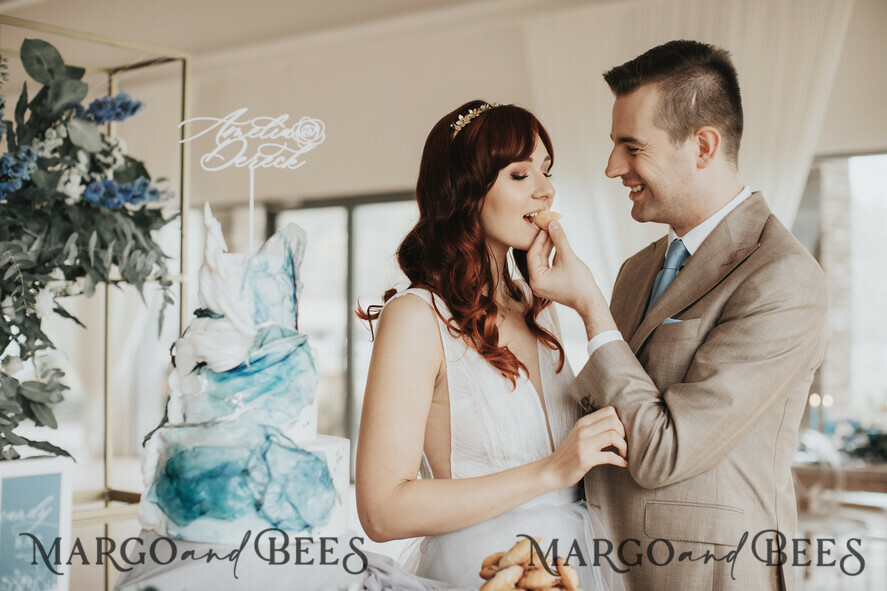 TORTENDEKORATION  
 Acryl  
 Hochzeitstortenfigur Acryl einzigartig elegant