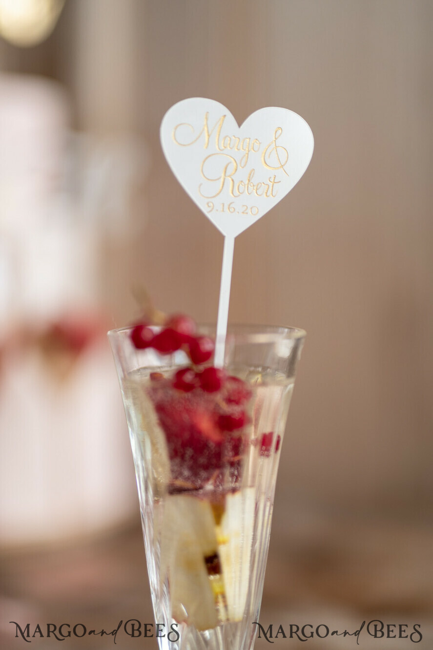TORTENDEKORATION  
 Drink Toppers Kuchenaufsatz, Namensaufsätze