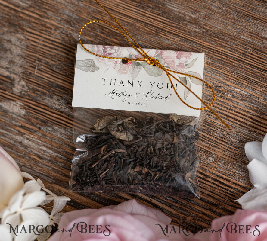 HOCHZEITSGESCHENKE Hochzeitsgeschenk Tee Beutel Hochzeitsgeschenkideen, personalisierte Teebeutel, Hochzeitsgeschenkideen, Tee-Kaffeebeutel, elegante Hochzeitsgeschenkkarten, Dankeschön-Teebeutel.
