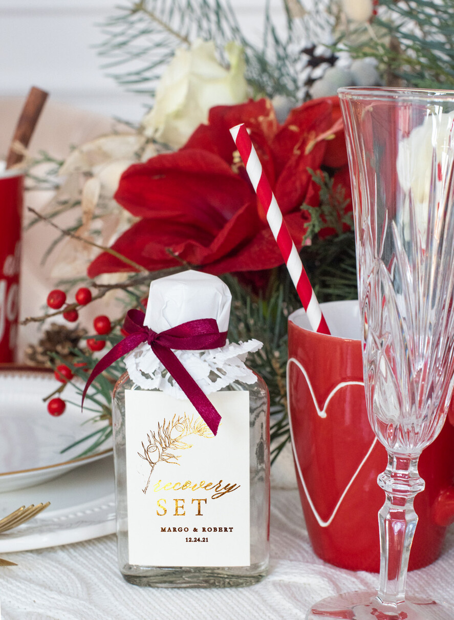 HOCHZEITSGESCHENKE Hochzeits-Kater-Kits Hochzeitsgeschenk Kater-Set Flasche elegant