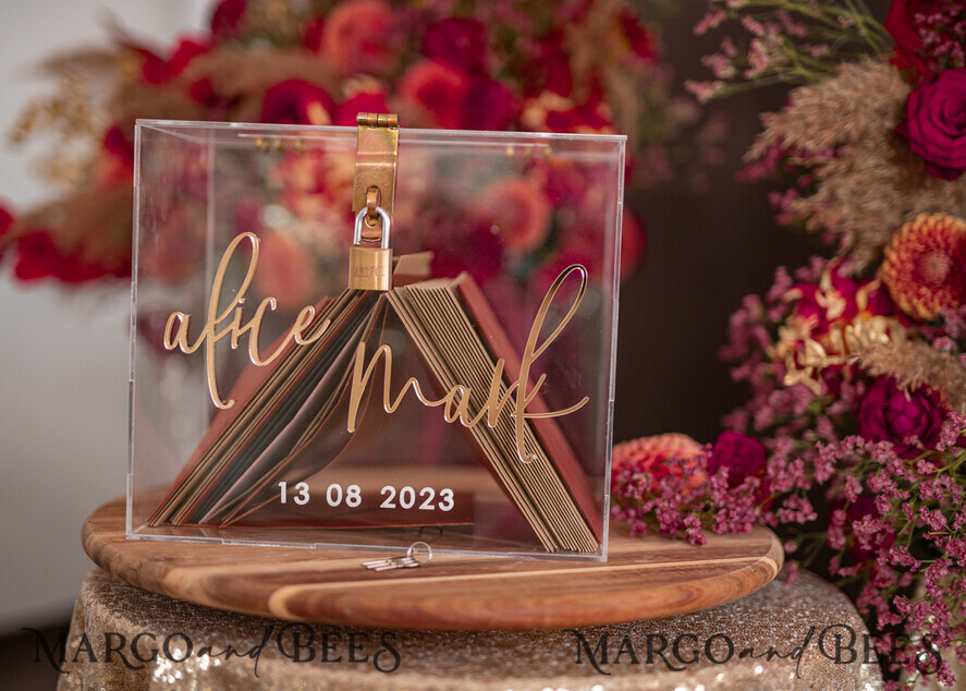 KARTONBOXEN  
 Acrylkartenbox Klarer Hochzeits-Wunschbrunnen Acryl Geldgeschenkkartenbox, Personalisierte Hochzeitskartenbox, Acrylkartenbox, Hochzeitskartenbox mit Deckel, Hochzeitsgeldbox, Hochzeitskartenbox, Hochzeitskartenhalter