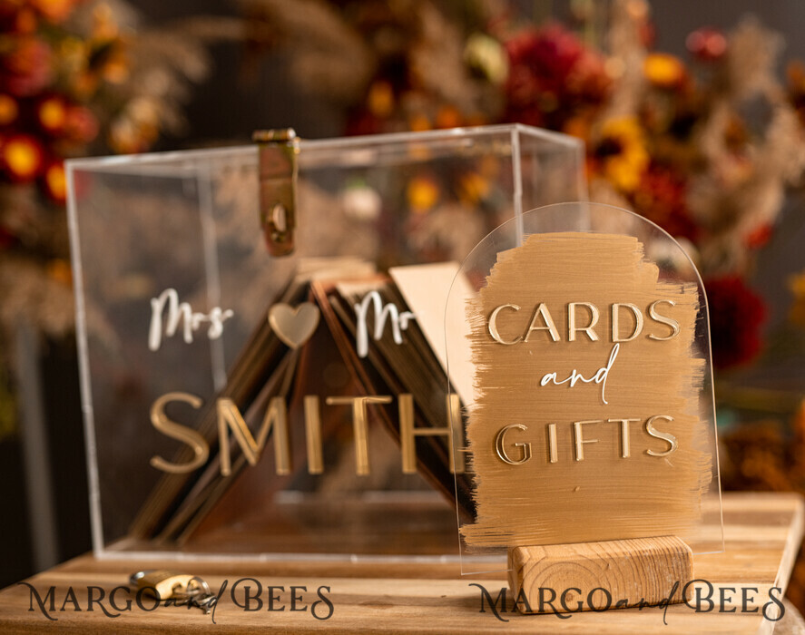 KARTONBOXEN  
 Acrylkartenbox Elegantes klares Hochzeitsset, Acrylkartenbox mit Schloss und Signierkarten & Geschenken, personalisierte Hochzeitskartenbox, klare Kartenbox, Hochzeitskartenbox mit Deckel, Hochzeitsgeldbox, Hochzeitskartenhalter