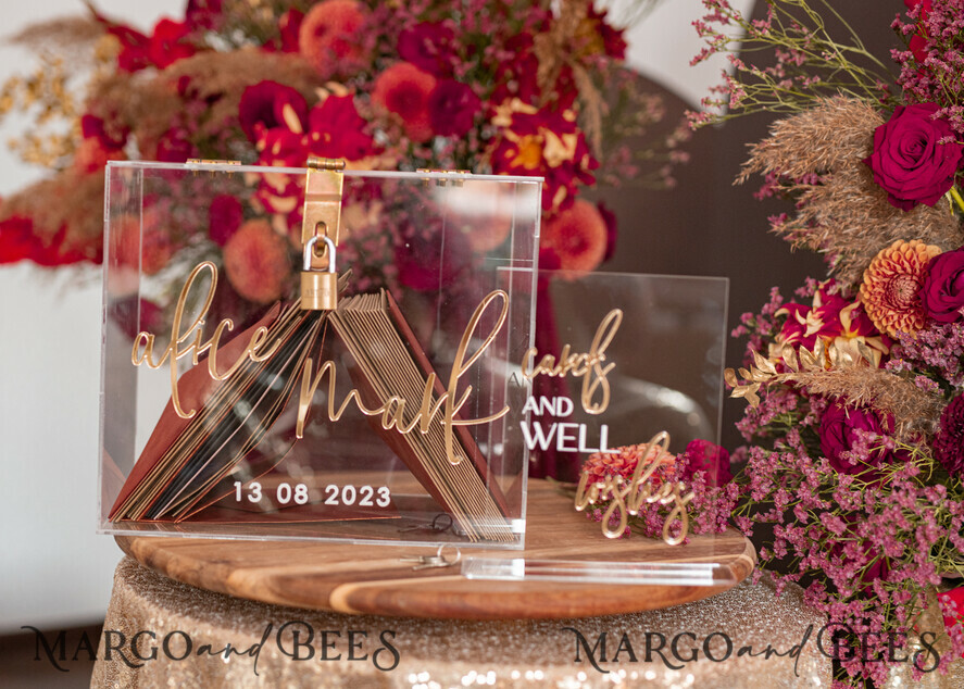 KARTONBOXEN  
 Acrylkartenbox Elegantes klares Hochzeitsset, acryl Kartenbox mit Schloss und Karten & Geschenken, personalisierte Hochzeitskartenbox, klare Kartenbox, Hochzeitskartenbox mit Deckel, Hochzeitsgeldbox, Hochzeitskartenhalter.