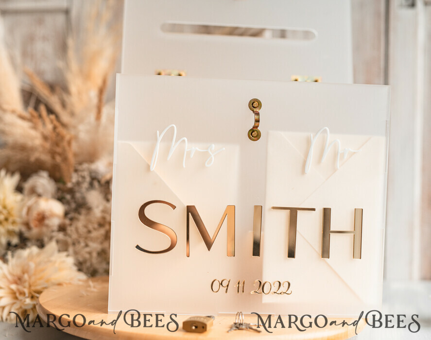 KARTONBOXEN  
 Acrylkartenbox Gefrorene Hochzeits-Wunschbrunnen-Acryl-Geschenkbox für Geldkarten, personalisierte Hochzeitskartenbox, Acrylkartenbox, Hochzeitskartenbox mit Deckel, Hochzeitsgeldbox, Hochzeitskartenbox, Hochzeitskartenhalter.