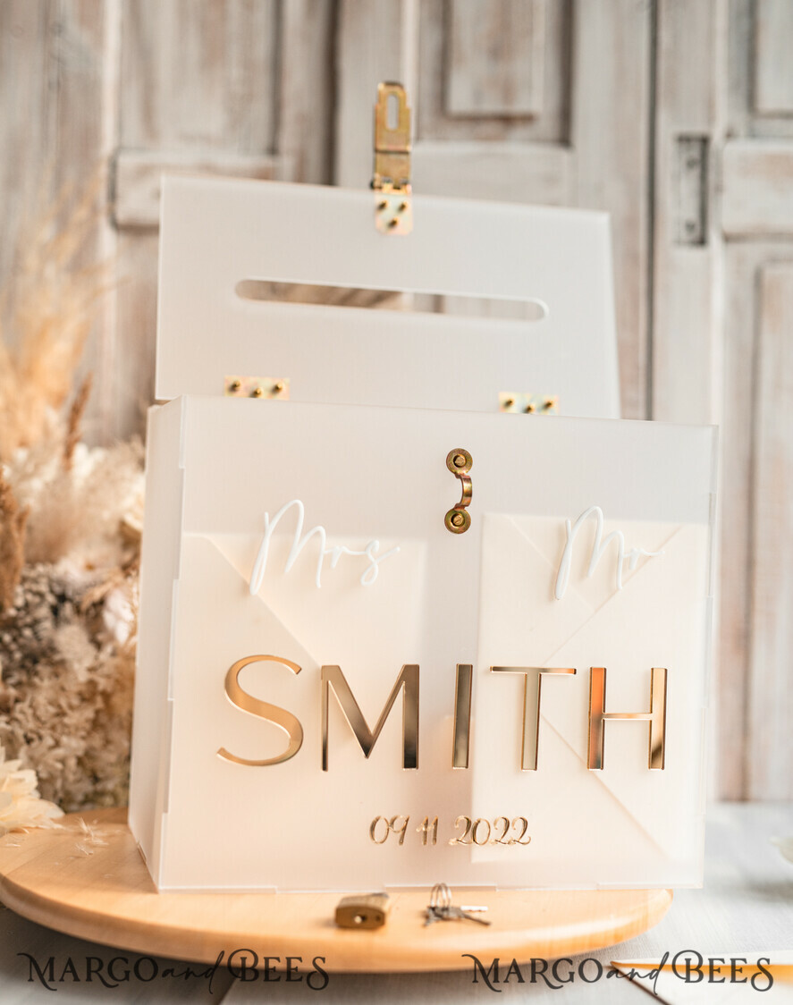 KARTONBOXEN  
 Acrylkartenbox Elegantes gefrorenes Hochzeitsset aus Acryl-Kartenbox mit Schloss und Zeichenkarten & Geschenke, personalisierte Hochzeitskartenbox, klare Kartenbox, Hochzeitskartenbox mit Deckel, Hochzeitsgeldbox, Hochzeitskartenhalter.