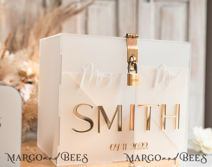 KARTONBOXEN  
 Acrylkartenbox Elegantes gefrorenes Hochzeitsset aus Acryl-Kartenbox mit Schloss und Zeichenkarten & Geschenke, personalisierte Hochzeitskartenbox, klare Kartenbox, Hochzeitskartenbox mit Deckel, Hochzeitsgeldbox, Hochzeitskartenhalter.
