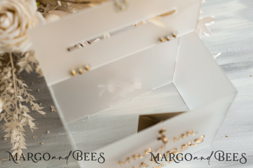 KARTONBOXEN  
 Acrylkartenbox Elegantes gefrorenes Hochzeitsset Acryl-Kartenbox mit Schloss und Karten & Geschenken, personalisierte Hochzeitskartenbox, klare Kartenbox, Hochzeitskartenbox mit Deckel, Hochzeitsgeldbox, Hochzeitskartenhalter