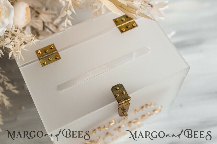 KARTONBOXEN  
 Acrylkartenbox Elegantes gefrorenes Hochzeitsset Acryl-Kartenbox mit Schloss und Karten & Geschenken, personalisierte Hochzeitskartenbox, klare Kartenbox, Hochzeitskartenbox mit Deckel, Hochzeitsgeldbox, Hochzeitskartenhalter