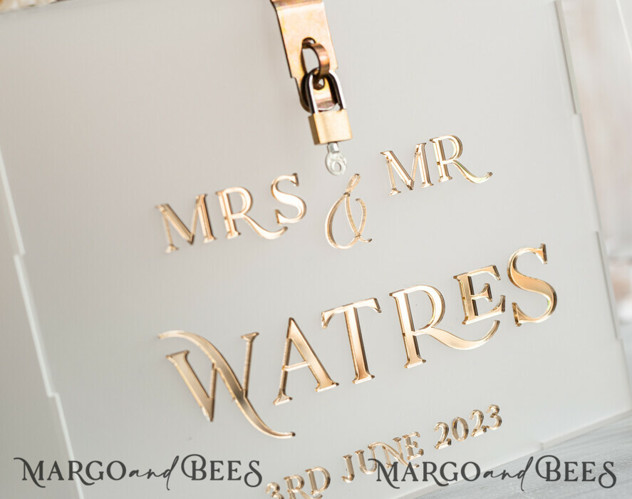 KARTONBOXEN  
 Acrylkartenbox Elegantes gefrorenes Hochzeitsset Acryl-Kartenbox mit Schloss und Karten & Geschenken, personalisierte Hochzeitskartenbox, klare Kartenbox, Hochzeitskartenbox mit Deckel, Hochzeitsgeldbox, Hochzeitskartenhalter
