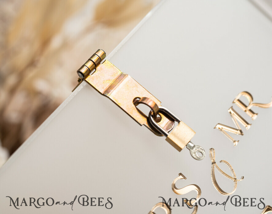KARTONBOXEN  
 Acrylkartenbox Elegantes gefrorenes Hochzeitsset Acryl-Kartenbox mit Schloss und Karten & Geschenken, personalisierte Hochzeitskartenbox, klare Kartenbox, Hochzeitskartenbox mit Deckel, Hochzeitsgeldbox, Hochzeitskartenhalter