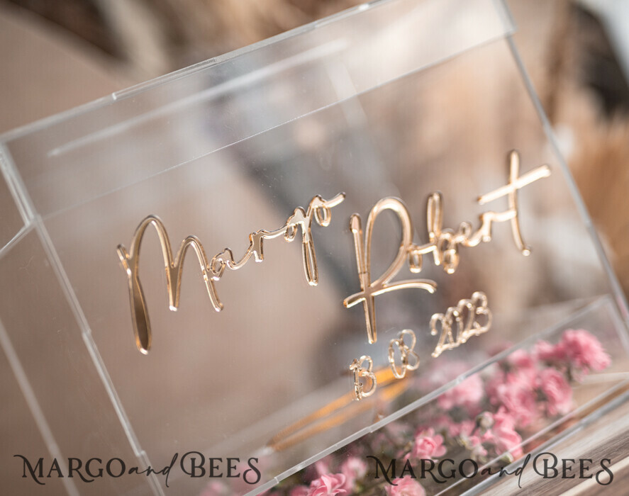 KARTONBOXEN  
 Acrylkartenbox Moderne klare Hochzeitswunschbrunnen Acryl Geldgeschenkkartenbox mit Regal für Blumen, personalisierte Hochzeitskartenbox, Acrylkartenbox, Hochzeitskartenbox mit Deckel, Hochzeitsgeldbox, Hochzeitskartenbox.