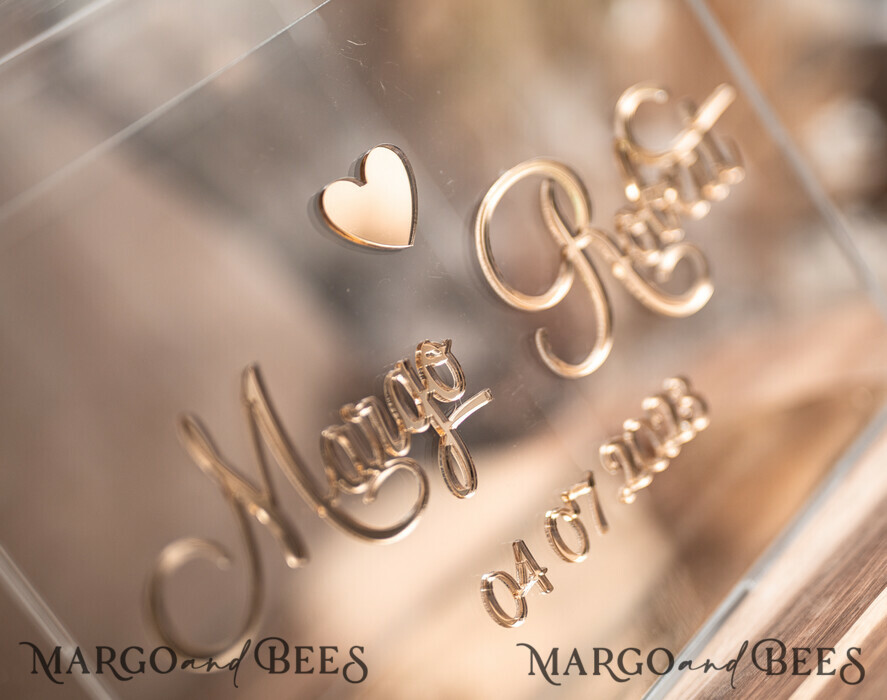 KARTONBOXEN  
 Acrylkartenbox Elegante Herz klare Hochzeitswunschbrunnen Acryl-Geschenkkartenbox, personalisierte Hochzeitskartenbox, Acryl-Kartenbox, Hochzeitskartenbox mit Deckel, Hochzeitsgeldbox, Hochzeitskartenbox, Hochzeitskartenhalter.