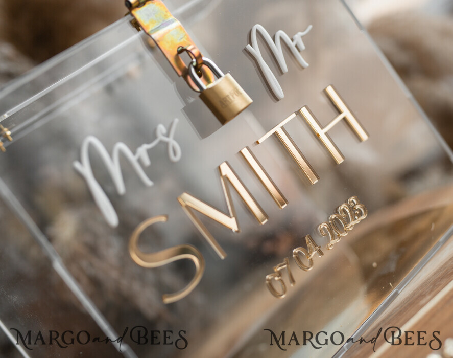 KARTONBOXEN  
 Acrylkartenbox Moderne klare Hochzeits-Set Wunschbrunnen-Kartenbox mit Schloss und Tischschildern für Karten & Geschenke, personalisierte Hochzeitskartenbox mit Deckel und Schild, Hochzeitsgeldbox, Hochzeitskartenhalter.