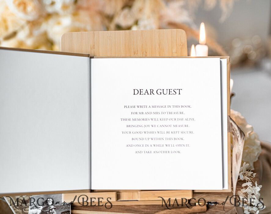 HOCHZEITS-GÄSTEBÜCHER Instax Sofortbildbuch Hochzeitsgäste Buch personalisiert, Samt Sofortbildbuch Boho Elegantes Instax Hochzeitsfoto Gästebuch