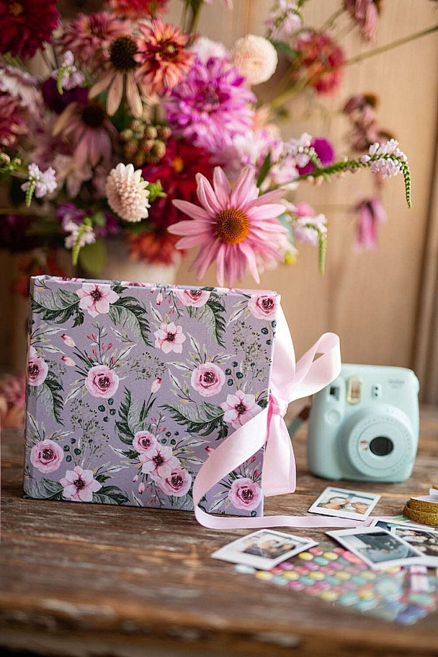 HOCHZEITS-GÄSTEBÜCHER Instax Sofortbildbuch Samt Instant-Fotobuch Boho Elegantes Instax Hochzeitsfoto-Gästebuch