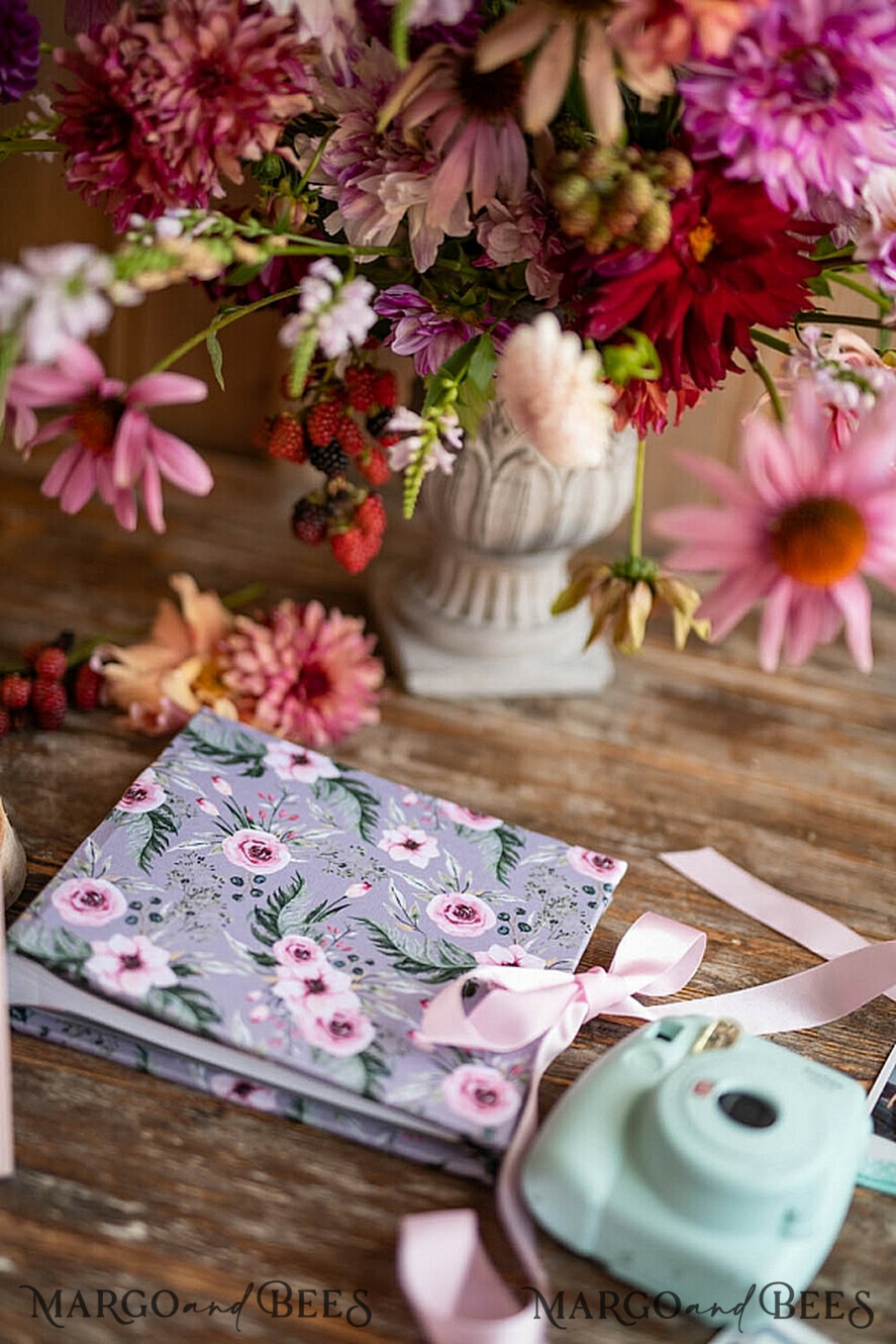 HOCHZEITS-GÄSTEBÜCHER Instax Sofortbildbuch Samt Instant-Fotobuch Boho Elegantes Instax Hochzeitsfoto-Gästebuch