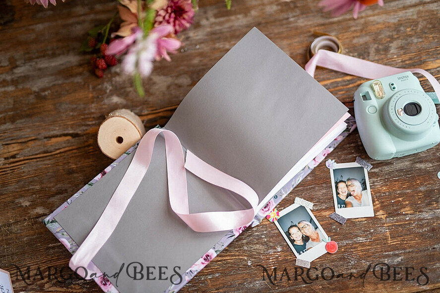 HOCHZEITS-GÄSTEBÜCHER Instax Sofortbildbuch Samt Instant-Fotobuch Boho Elegantes Instax Hochzeitsfoto-Gästebuch