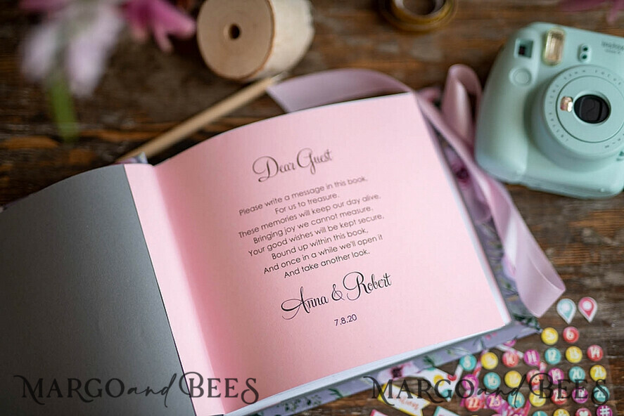 HOCHZEITS-GÄSTEBÜCHER Instax Sofortbildbuch Samt Instant-Fotobuch Boho Elegantes Instax Hochzeitsfoto-Gästebuch