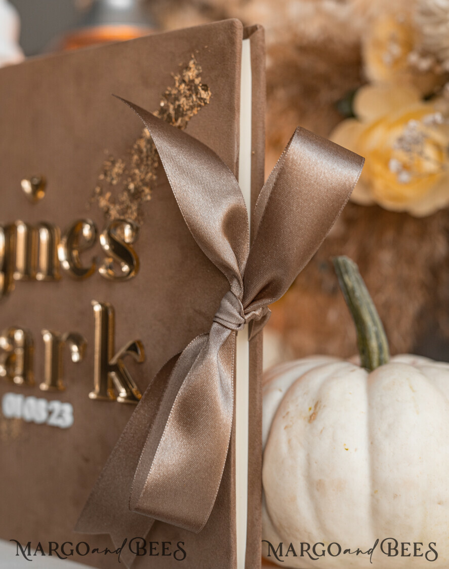 HOCHZEITS-GÄSTEBÜCHER Instax Sofortbildbuch Herbst beige Gold Acryl Hochzeitsgästebuch personalisiert und Acrylschild-Set, Tan Taupe Samt Sofortbildbuch Boho Elegant Instax Hochzeitsfotogästebuch, Erdtönige Acryl Instax Gästebuchschild, Neutraler Samt Fotobuch.