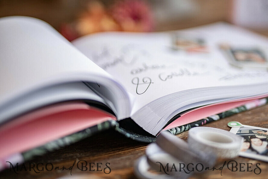 HOCHZEITS-GÄSTEBÜCHER Instax Sofortbildbuch Samt personalisiertes Hochzeits-Gästebuch Standbuch
