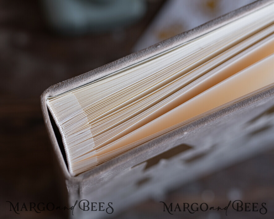 HOCHZEITS-GÄSTEBÜCHER Instax Sofortbildbuch Luxus Hochzeitsgästebuch, Nude und gold Samt Sofortbildbuch, Elegantes Instax Hochzeitsfoto-Gästebuch