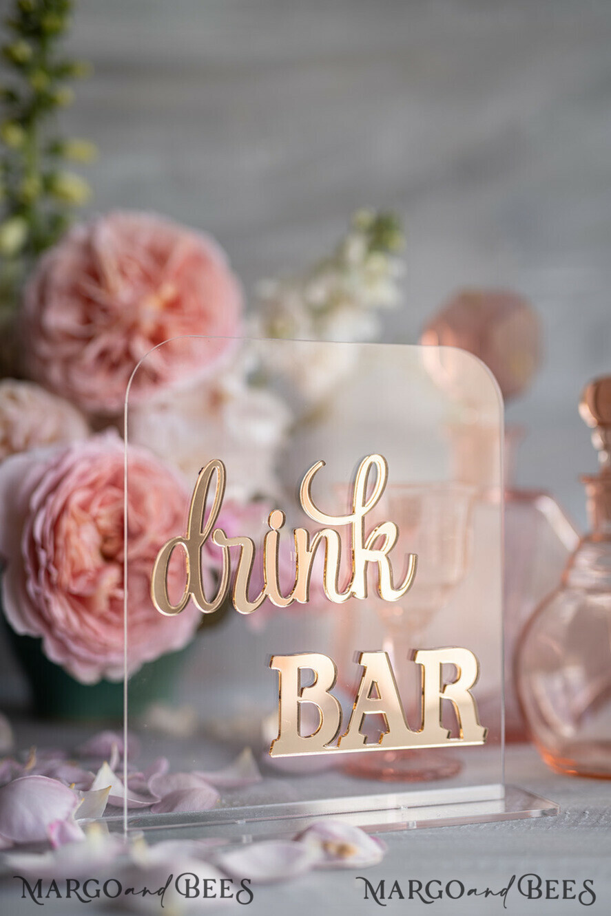 TISCHDEKORATIONSCHILDER   Acryl Tischdekoration Zahlen Acryl Tisch Getränke Bark Nummern, klare Acryl- und goldene Schild Bar Nummer, goldene Plexi Tischnummern, luxuriöse Hochzeits Tischdekoration, Hochzeitsbeschilderung goldene Spiegel Tischnummern