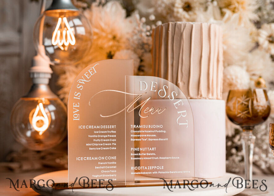 TISCHDEKORATIONSCHILDER   Acryl Tischdekoration Zahlen Acrylbogen Tischnummer und Menü-Kombination, klare und gefrorene Acrylgold-Schilder, goldene Plexi-Tischnummern und Menü-Kombination, luxuriöse Hochzeits-Tischdekoration, Hochzeitsbeschilderung.