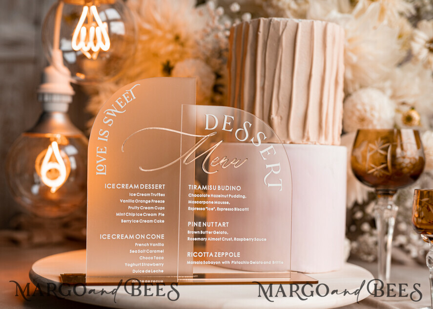 TISCHDEKORATIONSCHILDER   Acryl Tischdekoration Zahlen Acrylbogen Tischnummer und Menü-Kombination, klare und gefrorene Acrylgold-Schilder, goldene Plexi-Tischnummern und Menü-Kombination, luxuriöse Hochzeits-Tischdekoration, Hochzeitsbeschilderung.