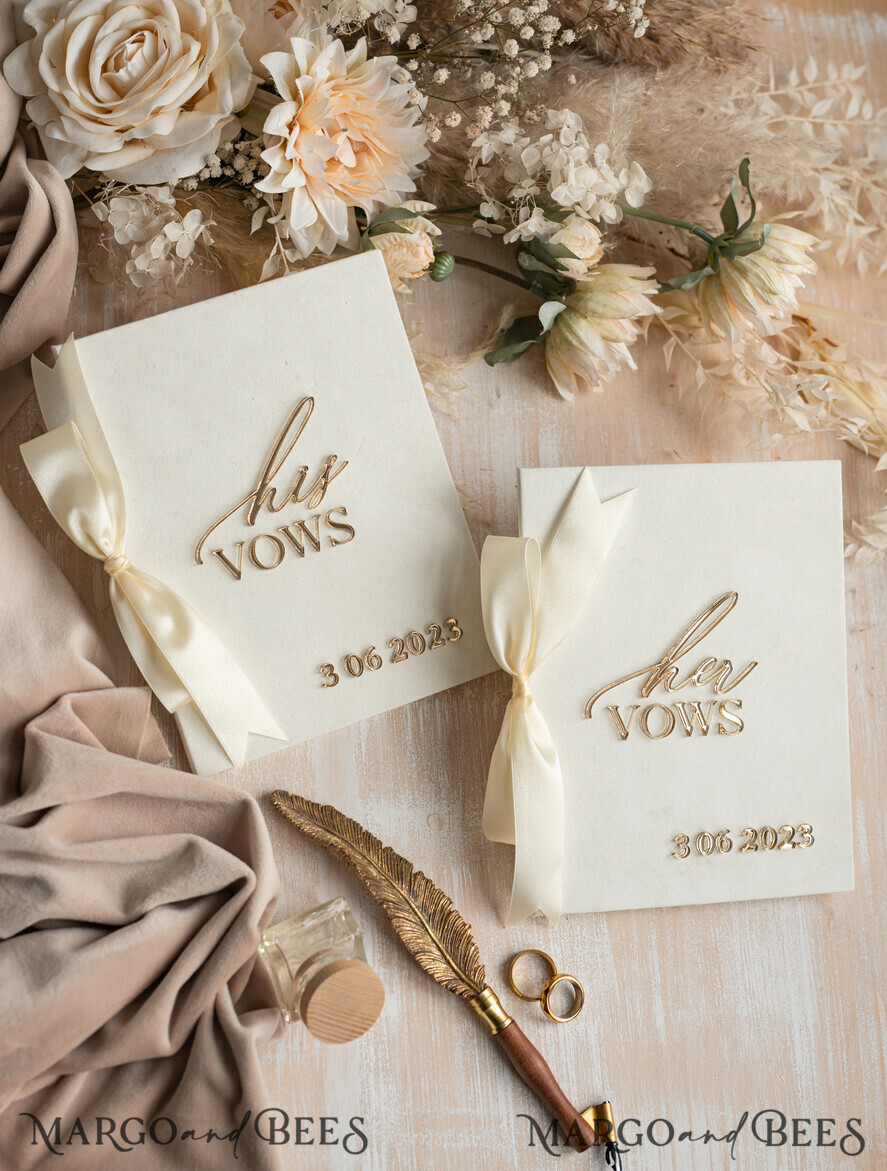 HOCHZEITSVERSPRECHEN  
 Acrylklar Gold Braut- und Bräutigam-Eidbücher, Hochzeitsgelübde, personalisierte Eid-Heftchen, seine und ihre Eidbücher, maßgeschneiderte Hochzeitsgelübde-Boxen, Brautparty-Geschenk