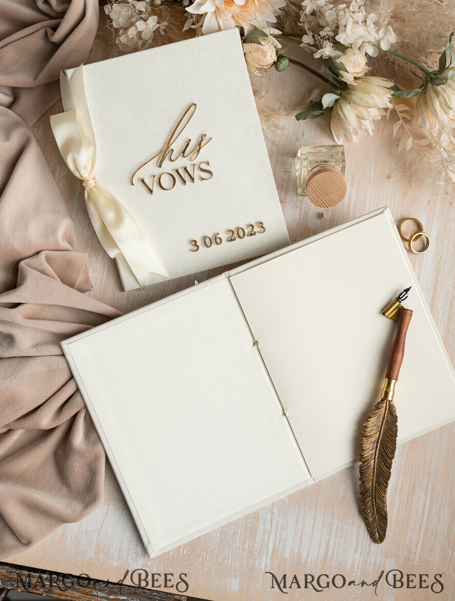 HOCHZEITSVERSPRECHEN  
 Acrylklar Gold Braut- und Bräutigam-Eidbücher, Hochzeitsgelübde, personalisierte Eid-Heftchen, seine und ihre Eidbücher, maßgeschneiderte Hochzeitsgelübde-Boxen, Brautparty-Geschenk