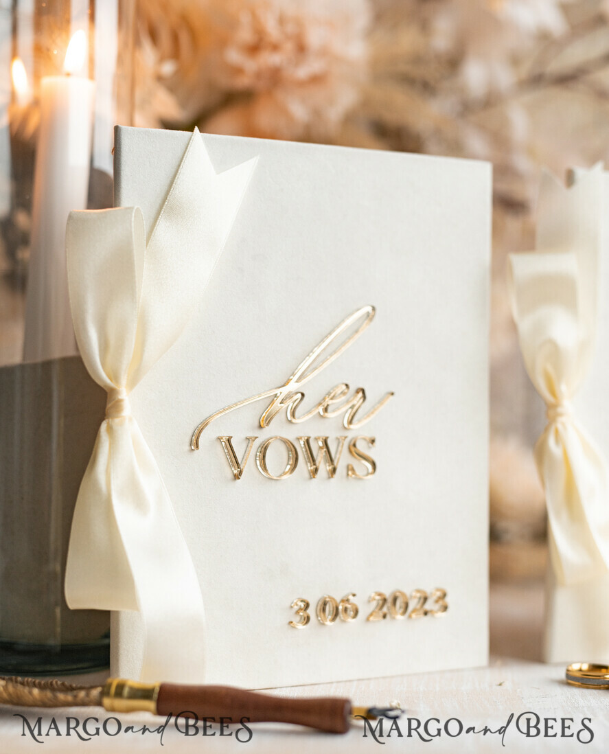 HOCHZEITSVERSPRECHEN  
 Acrylklar Gold Braut- und Bräutigam-Eidbücher, Hochzeitsgelübde, personalisierte Eid-Heftchen, seine und ihre Eidbücher, maßgeschneiderte Hochzeitsgelübde-Boxen, Brautparty-Geschenk