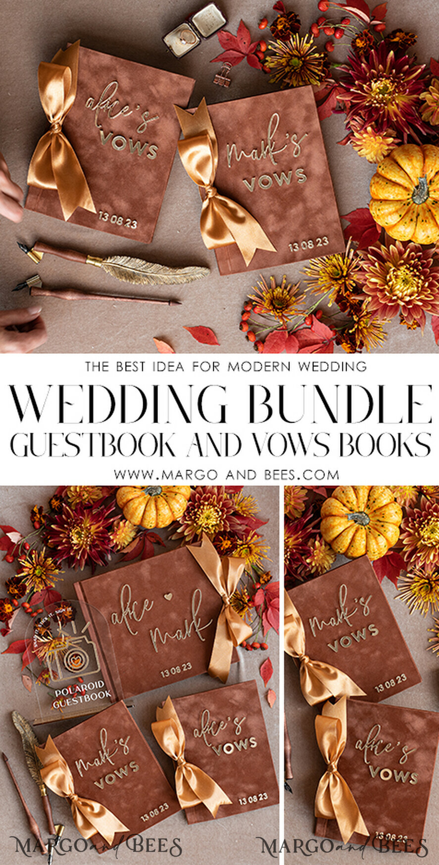 HOCHZEITSVERSPRECHEN  
 Acrylklar Gold Terracotta Fall Braut und Bräutigam Gelübde Bücher, Burnt Orange Hochzeitsgelübde Bücher Set von zwei, Samt Rost personalisierte Gelübde Heftchen, Golden Mirror seine und ihre Gelübde Bücher, Acryl Kupfer Gold maßgeschneiderte Hochzeitsgelübde Fälle, Hochzeitsduschen Geschenk