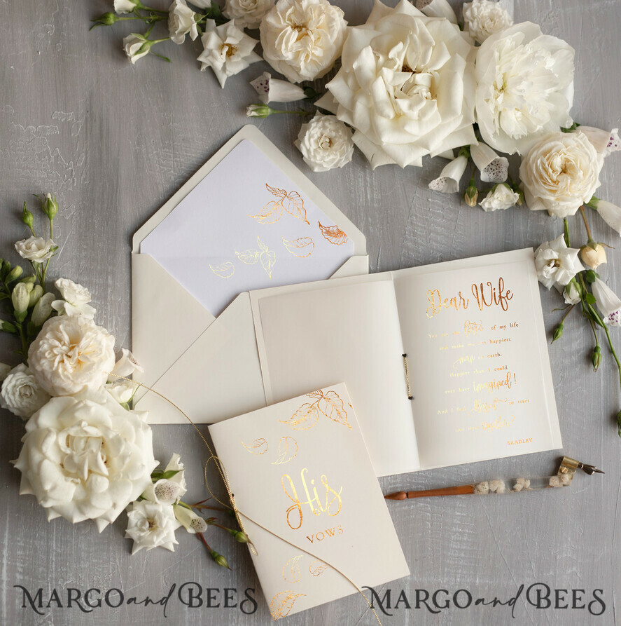 HOCHZEITSVERSPRECHEN  
 Acrylklar Gold Personalisierte Hochzeitsgelübde-Karte