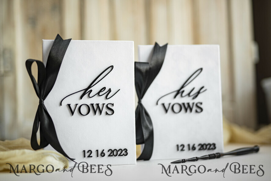 HOCHZEITSVERSPRECHEN  
 Acrylklar Gold Elegante klassische Braut- und Bräutigam-Eheversprechen-Bücher, Schwarz-weiße Hochzeitsversprechen-Bücher im Set von zwei, Samt personalisierte Eheversprechen-Heftchen, Goldener Spiegel für seine und ihre Eheversprechen-Bücher, Acryl seine und ihre goldene individuelle Hochzeitsversprechen-Hüllen, Brautparty-Geschenk.