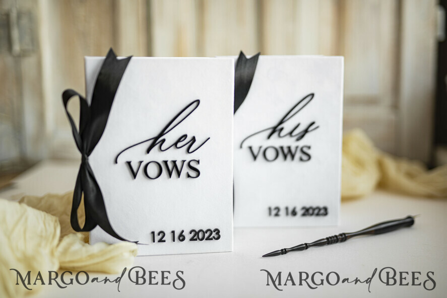 HOCHZEITSVERSPRECHEN  
 Acrylklar Gold Elegante klassische Braut- und Bräutigam-Eheversprechen-Bücher, Schwarz-weiße Hochzeitsversprechen-Bücher im Set von zwei, Samt personalisierte Eheversprechen-Heftchen, Goldener Spiegel für seine und ihre Eheversprechen-Bücher, Acryl seine und ihre goldene individuelle Hochzeitsversprechen-Hüllen, Brautparty-Geschenk.