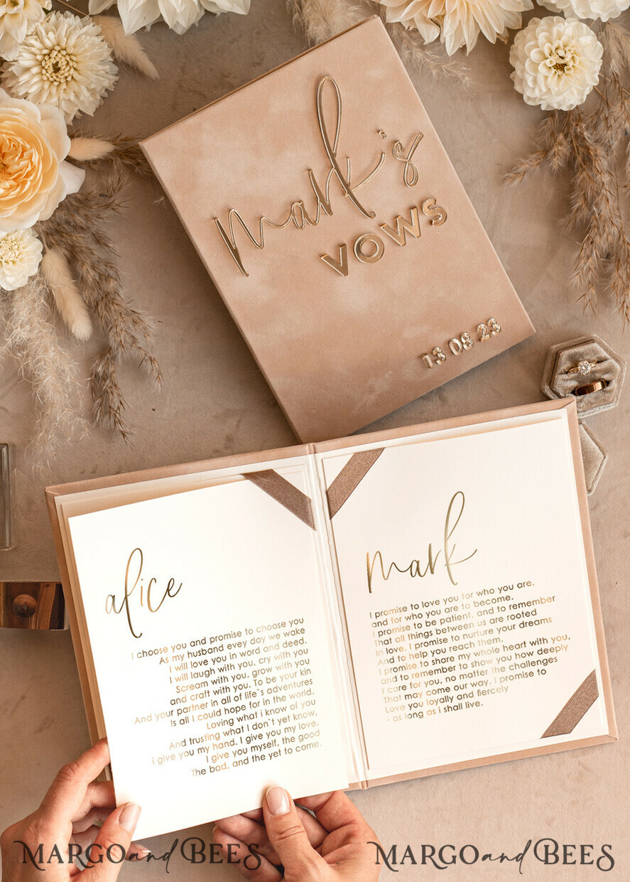 HOCHZEITSVERSPRECHEN  
 Acrylklar Gold Braut- und Bräutigam-Eheversprechenbücher, Hochzeitsversprechenbücher, personalisierte Eheversprechenheftchen, seine und ihre Eheversprechenbücher, maßgeschneiderte Hochzeitsversprechenetuis, Brautparty-Geschenk