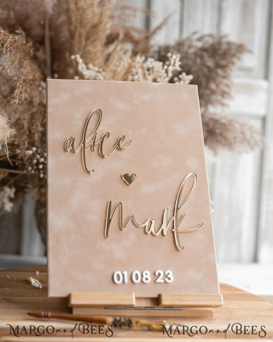 HOCHZEITSVERSPRECHEN  
 Acrylklar Gold Braut- und Bräutigam-Eidbücher, Hochzeits-Eidbücher, personalisierte Eid-Heftchen, seine und ihre Eidbücher, individuelle Hochzeits-Eid-Boxen, Geschenk zur Hochzeitsfeier.