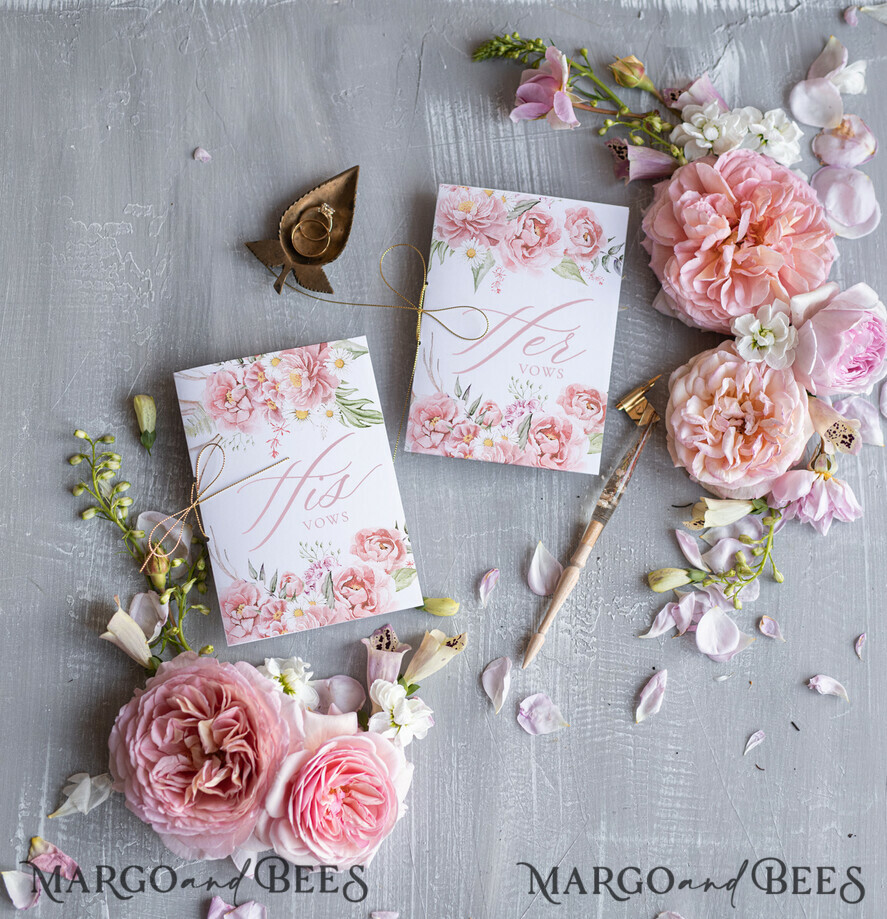 HOCHZEITSVERSPRECHEN  
 modern  
 Hochzeitsgelübde individuelle Karte, Personalisierte Hochzeitsgelübde Heftchen, Personalisierte Hochzeitsgelübde Bücher, Individuelle Gelübde Bücher, Rosa Blumen Hochzeitsgelübde Buch