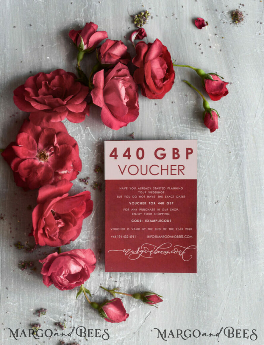 GUTSCHEINE  
 GUTSCHEIN
 Spezialgeschenkgutschein für Hochzeitskarten und Hochzeitsaccessoires