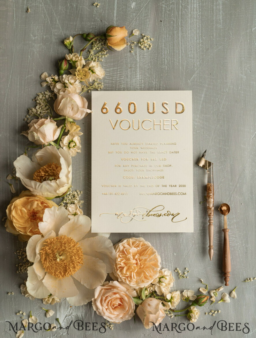 GUTSCHEINE  
 GUTSCHEIN
 Hochzeitskarten-Sondergutschein