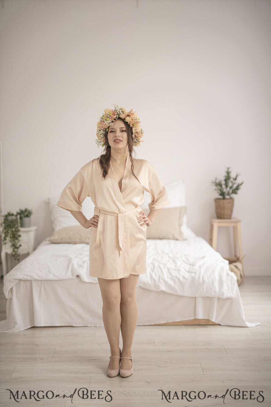 Brautjungfer/Trauzeuge Box HOCHZEITSROBE  
 Satin Hochzeitsrobe für die Trauzeugin, süße Geschenkidee für die Brautjungfer, Brautjungfer Trauzeugin Hochzeitsrobe